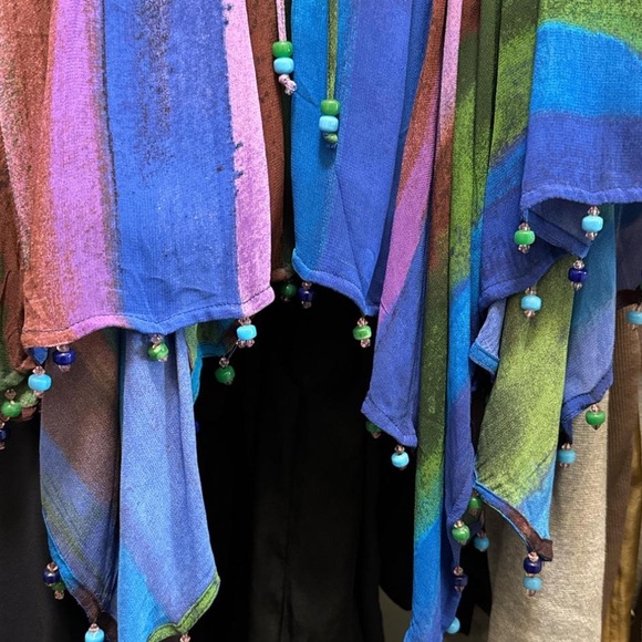 NEW| ZARA Handkerchief Boho Gypsy Beaded Hem Mini Skirt - Picture 9 of 9